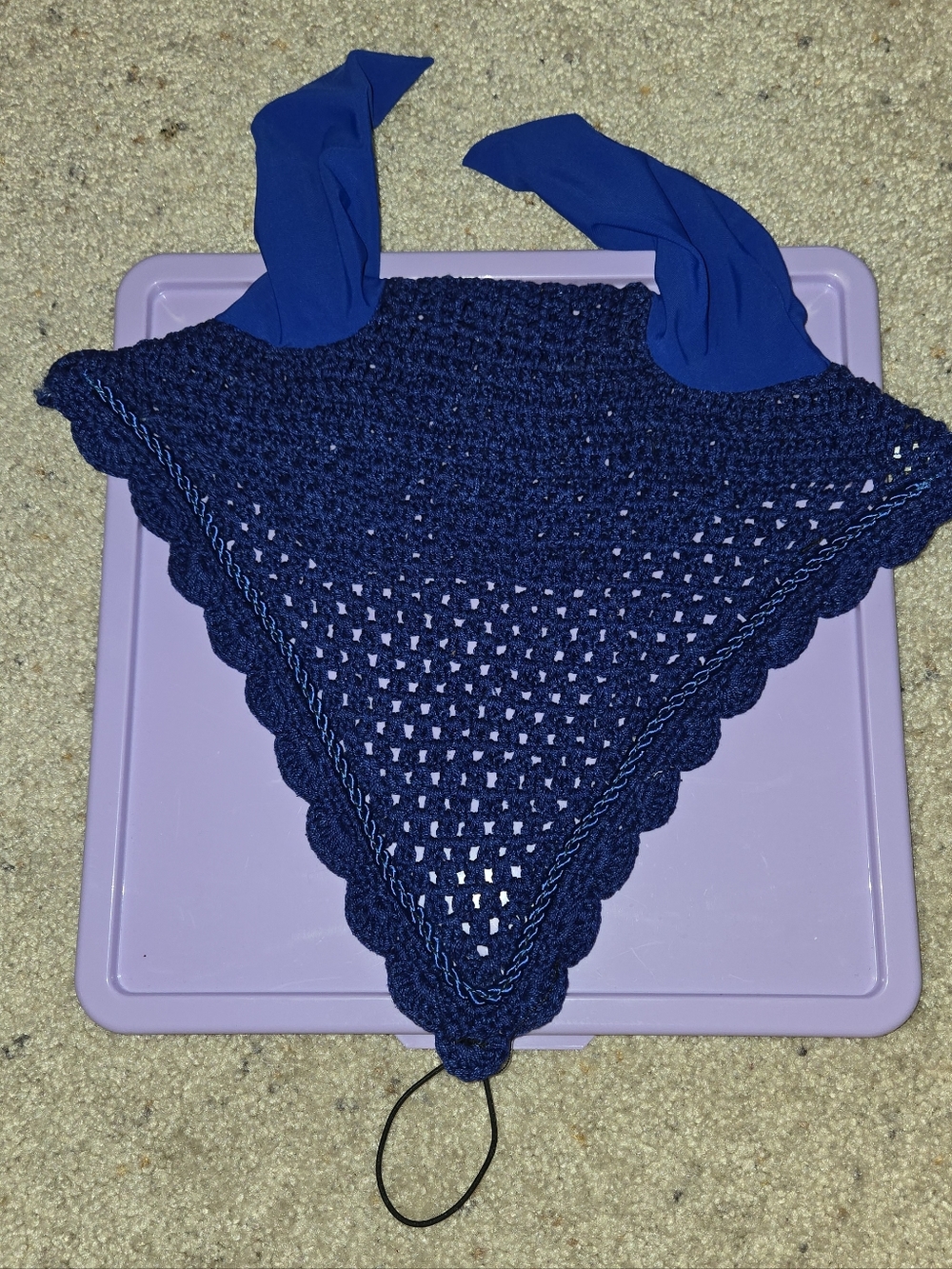 Royal Blue Ear Bonnet